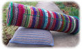 Cylindrical MustGo Bolster Pillow with square MustGo Pillow